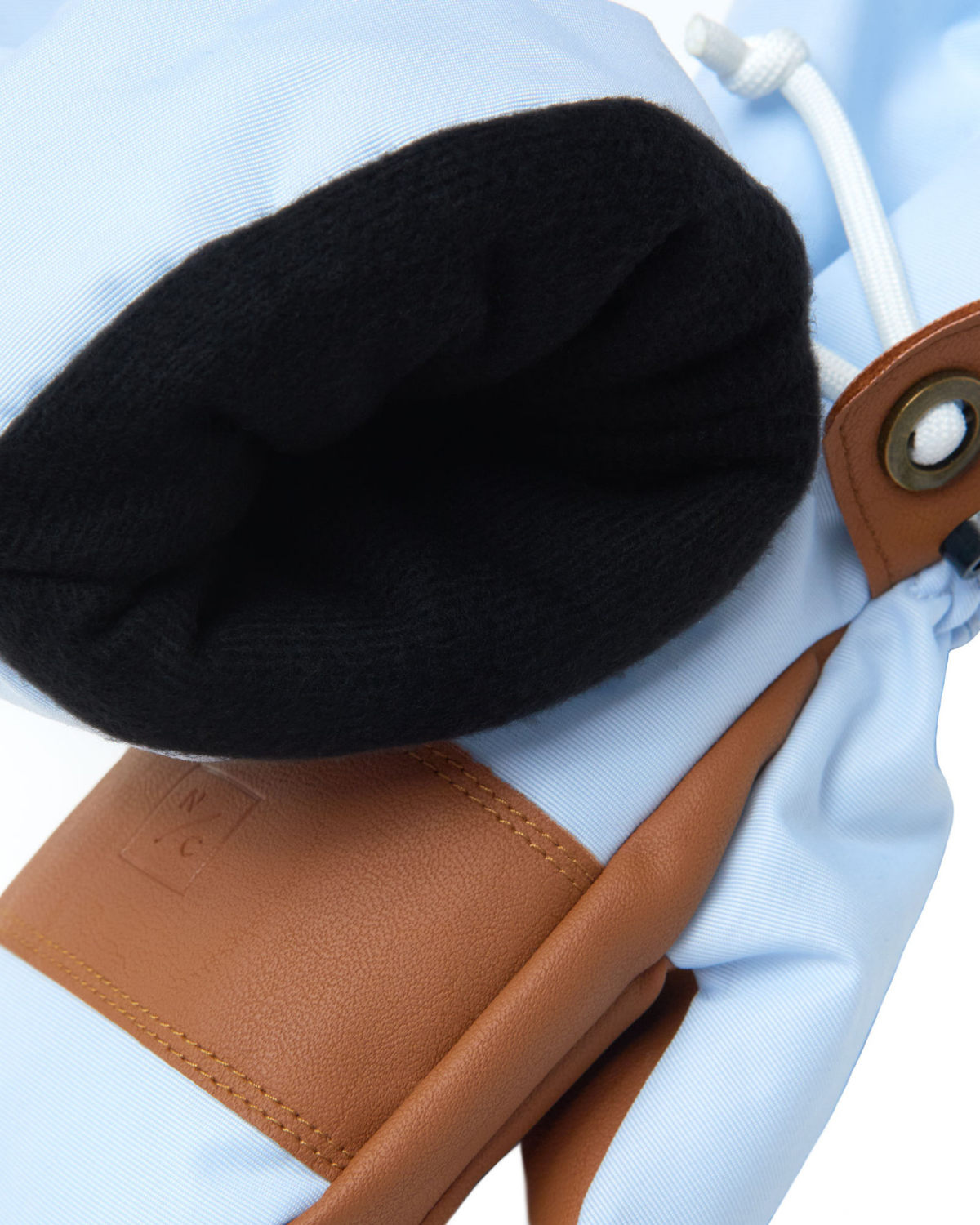 Kids Cloud Blue Waterproof Ski Mitten