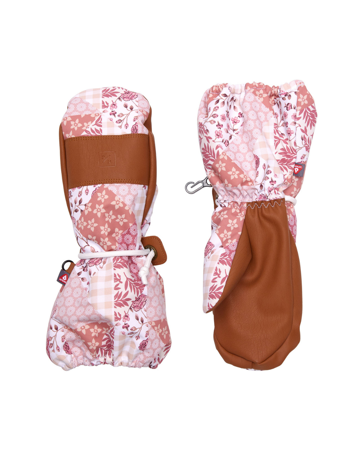 Kids Patchwork Waterproof Ski Mitten