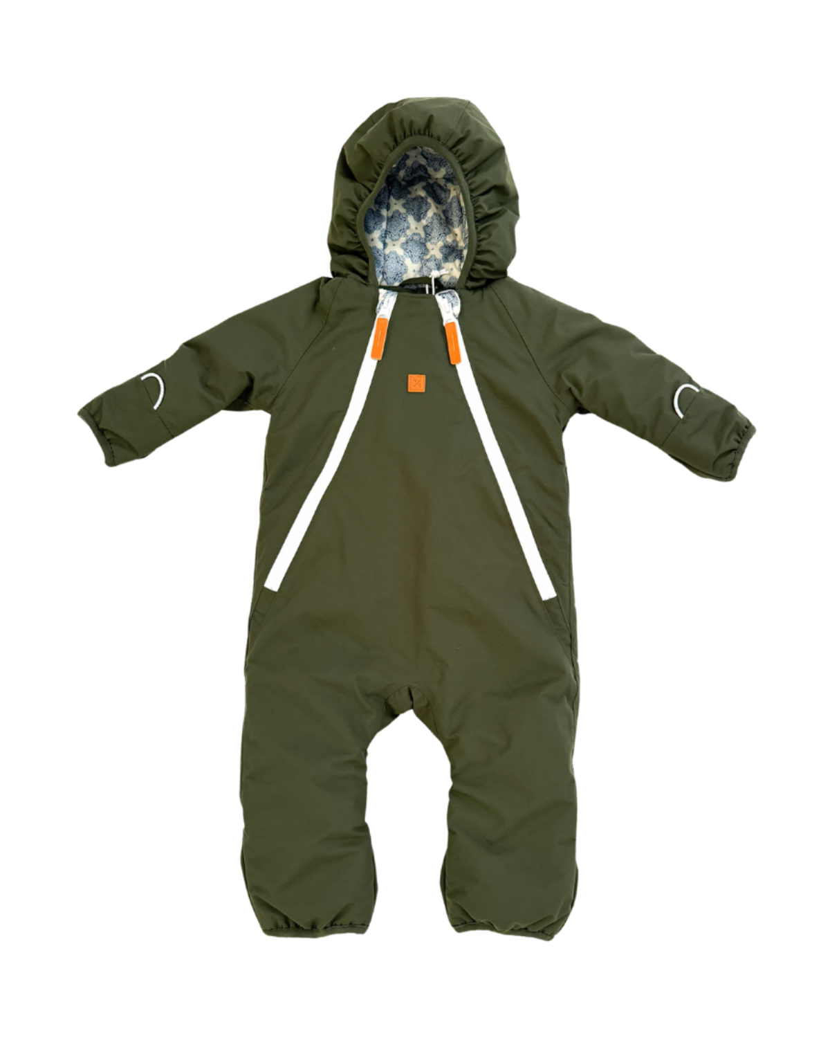 Winter Baby Bunting Insulated Waterproof Snow Suit Olive Green