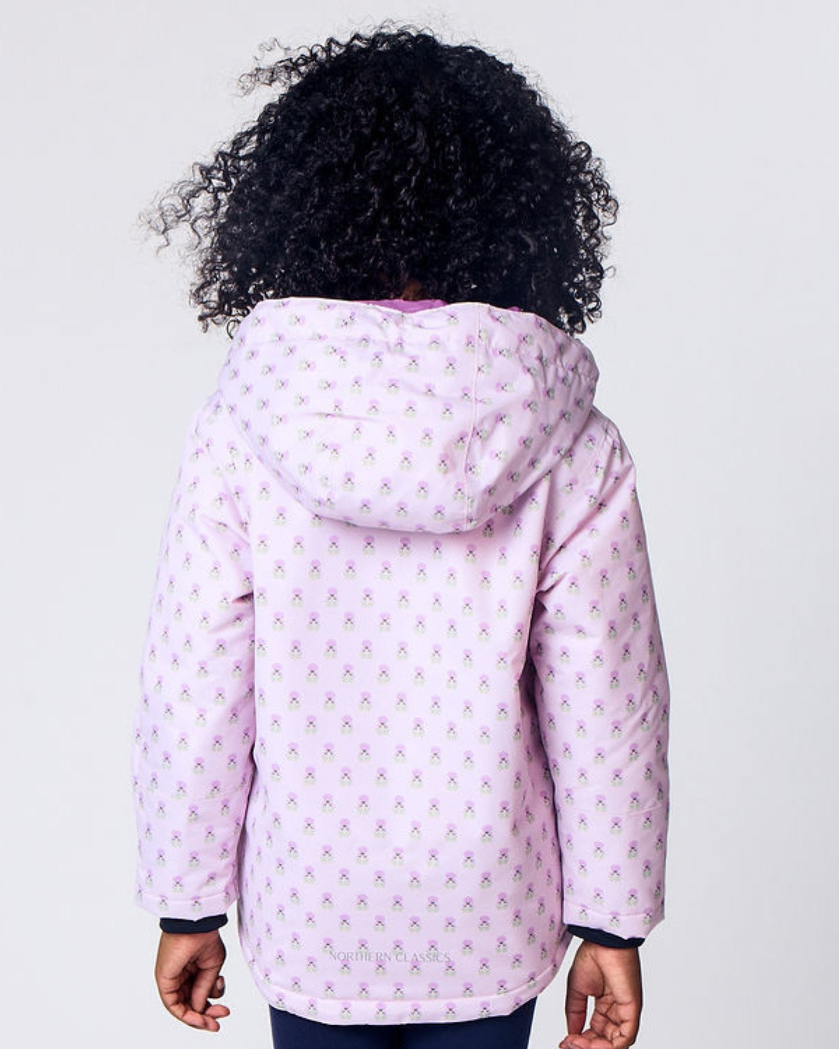 Kids Winter Coat in Pink Marigold