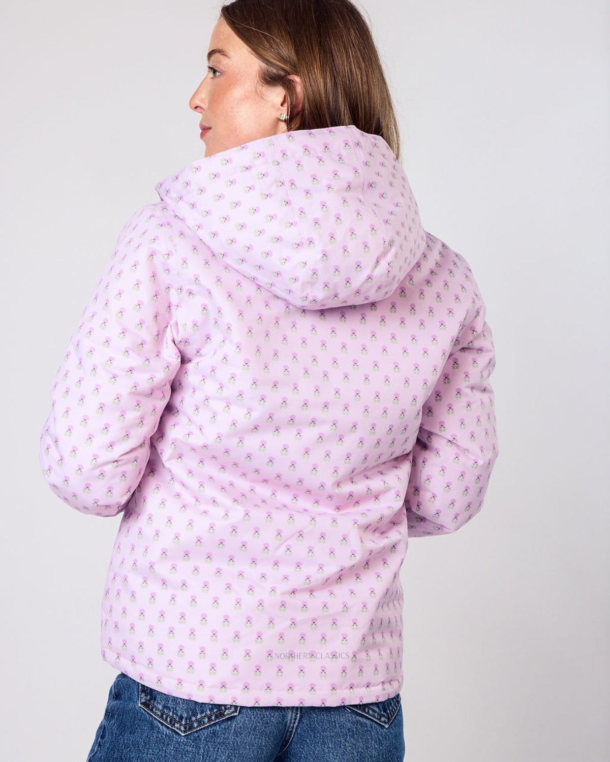 Women's Winter Coat in Pink Marigold