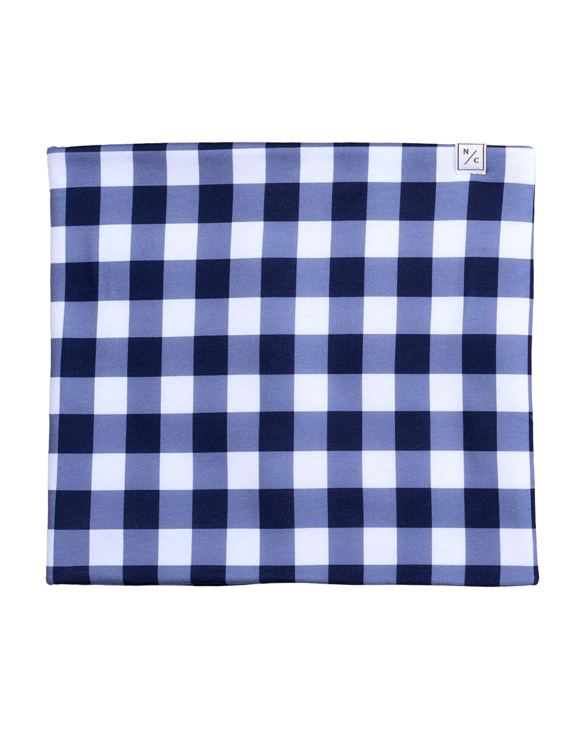 Neck Warmer in Navy Gingham