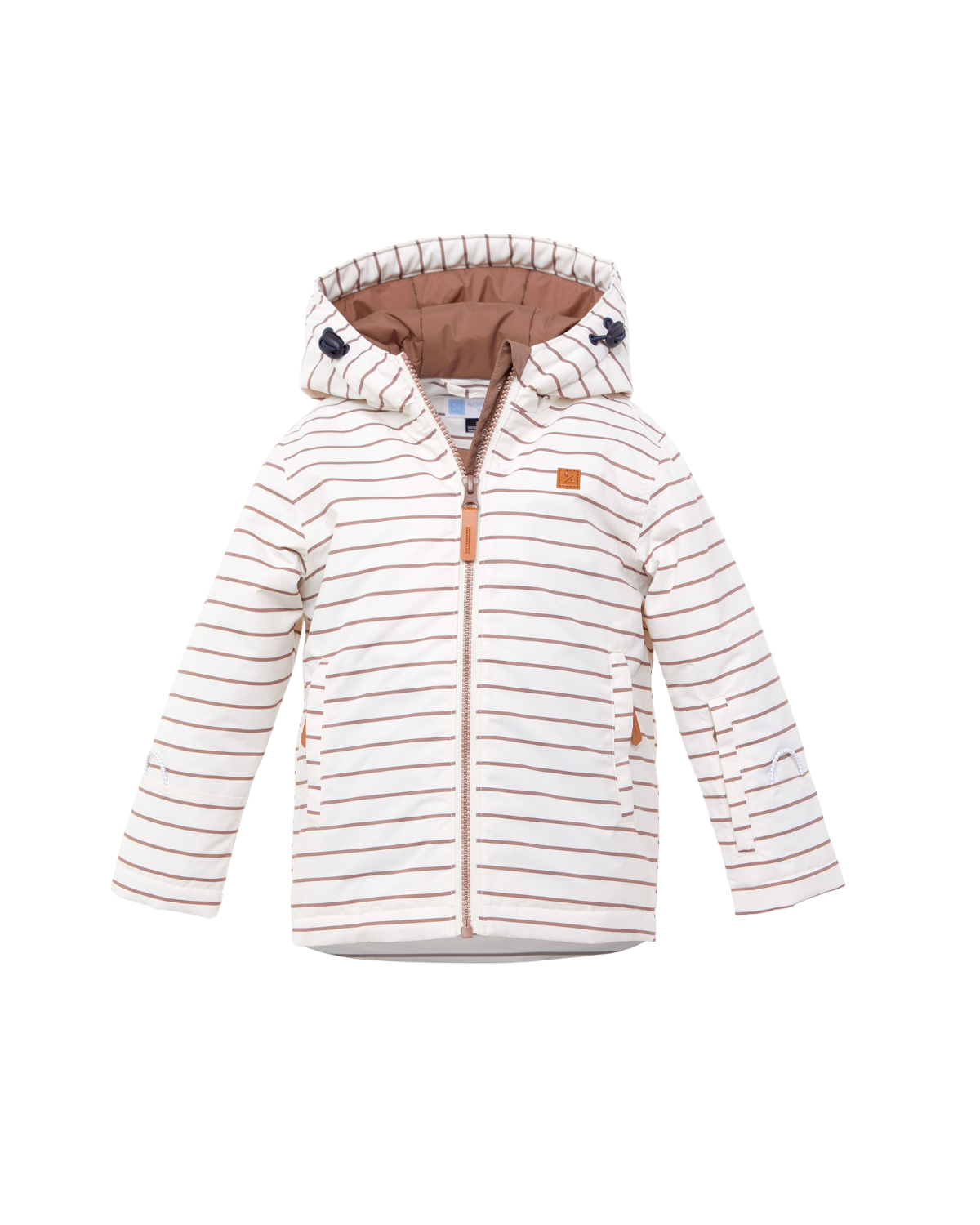 Kids Breton Stripe Winter Coat
