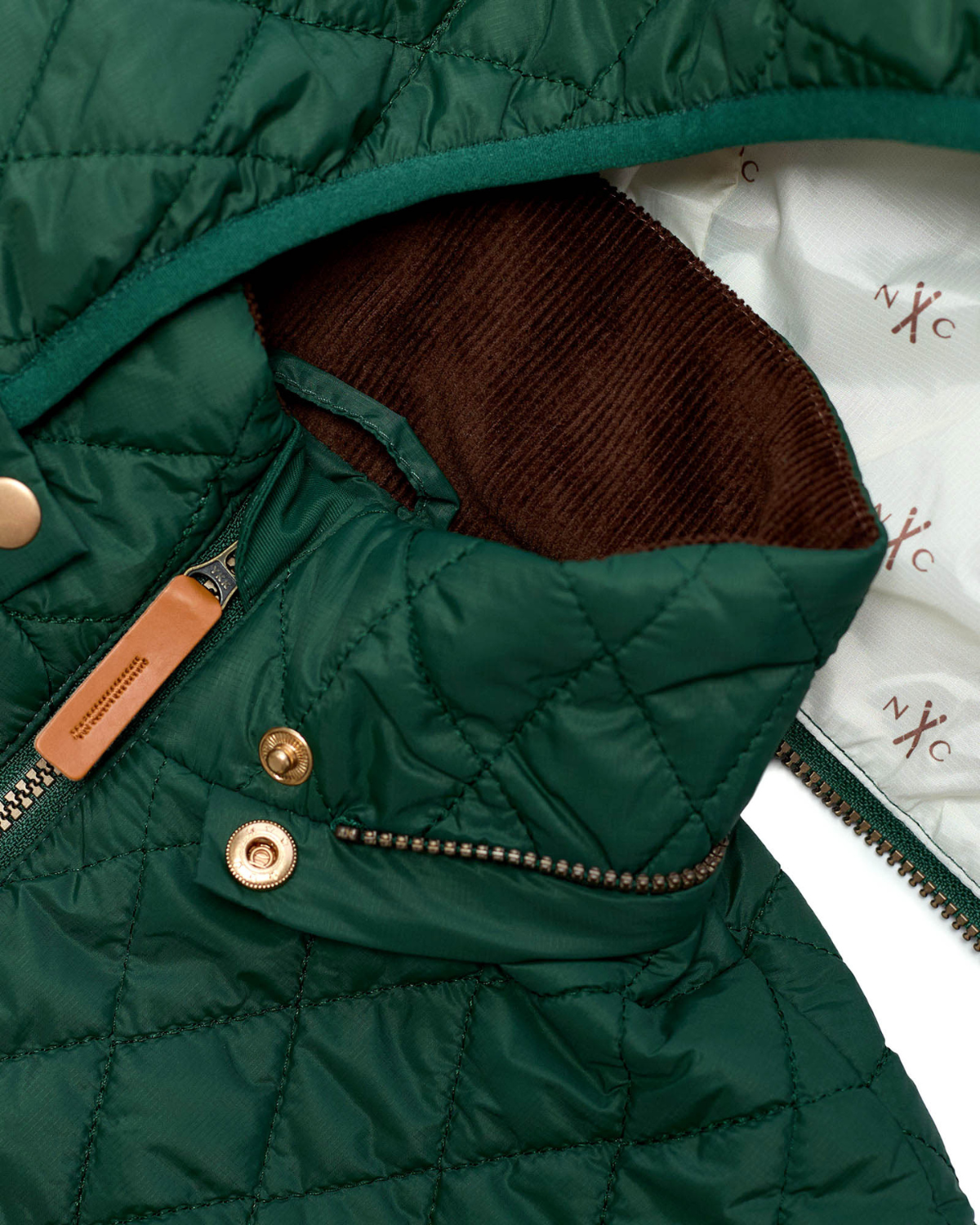 Kids Puffer Jacket in Ivy Green