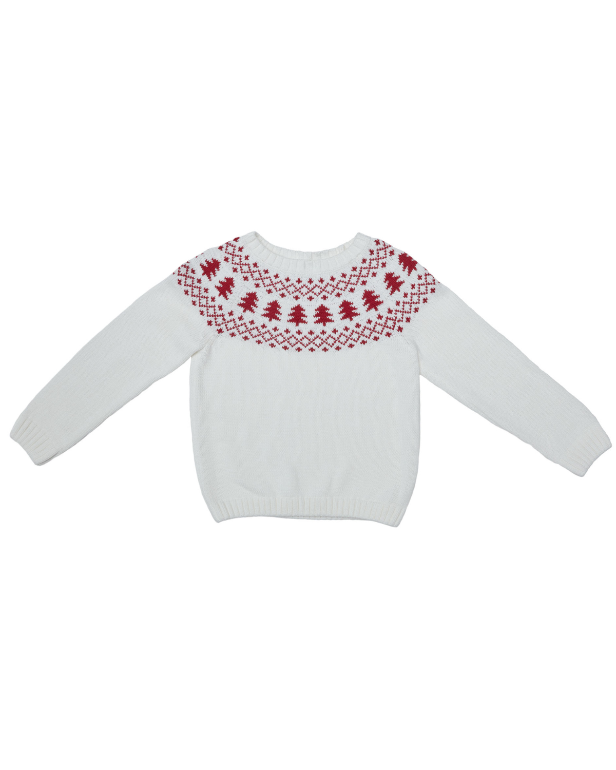 Women's Winter White Fair Isle Sweater