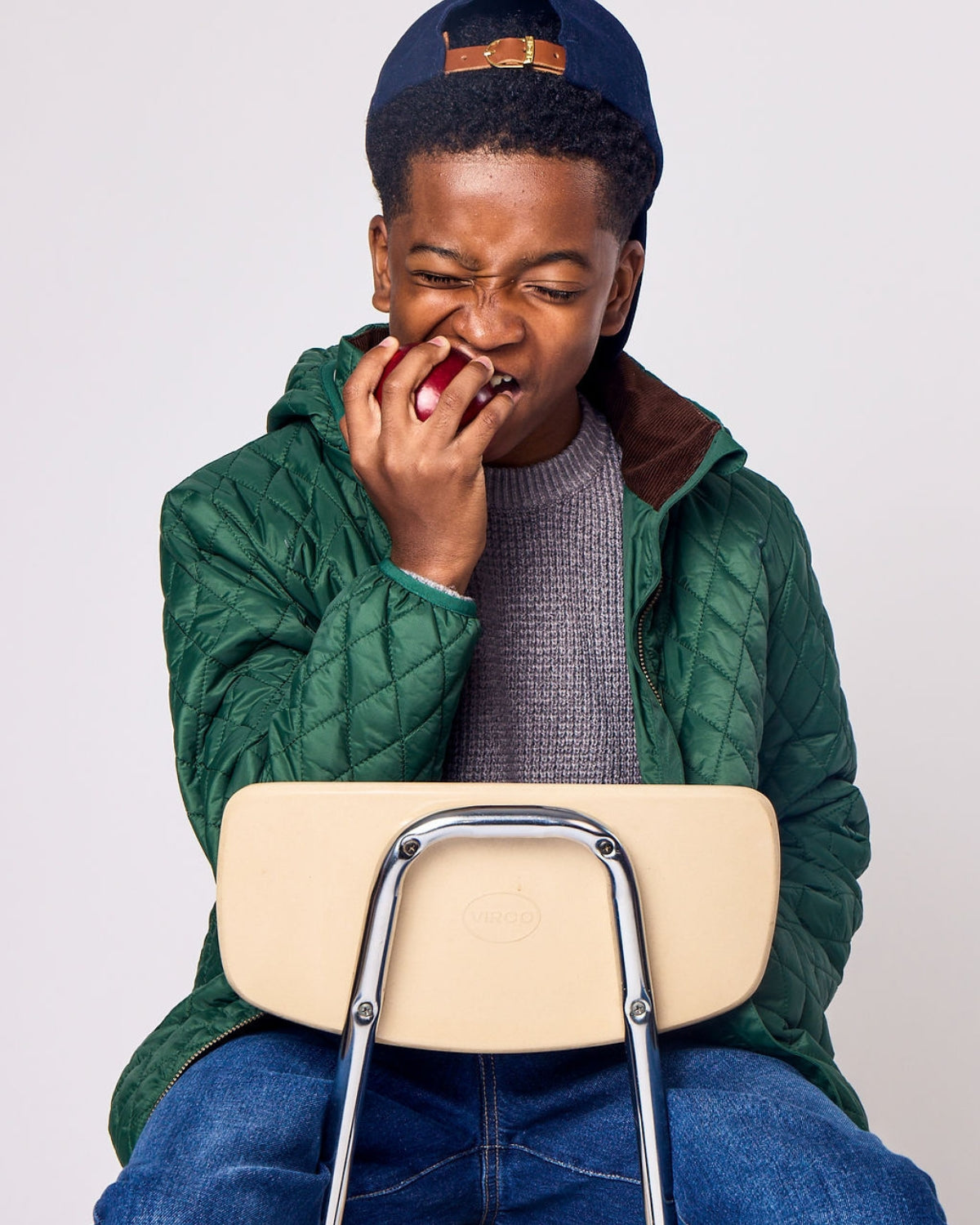 Kids Puffer Jacket in Ivy Green