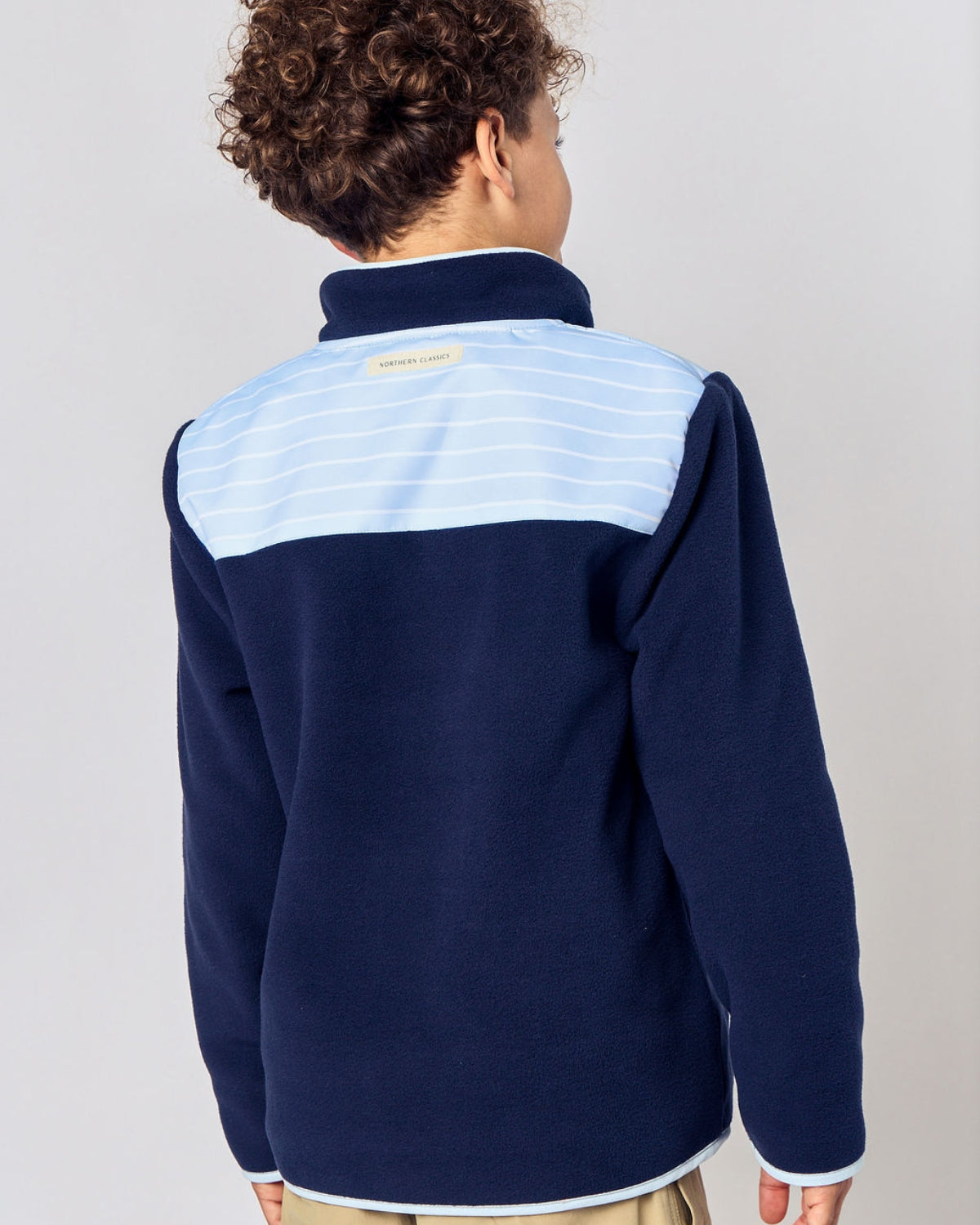 Kids Fleece Jacket in Navy Blue