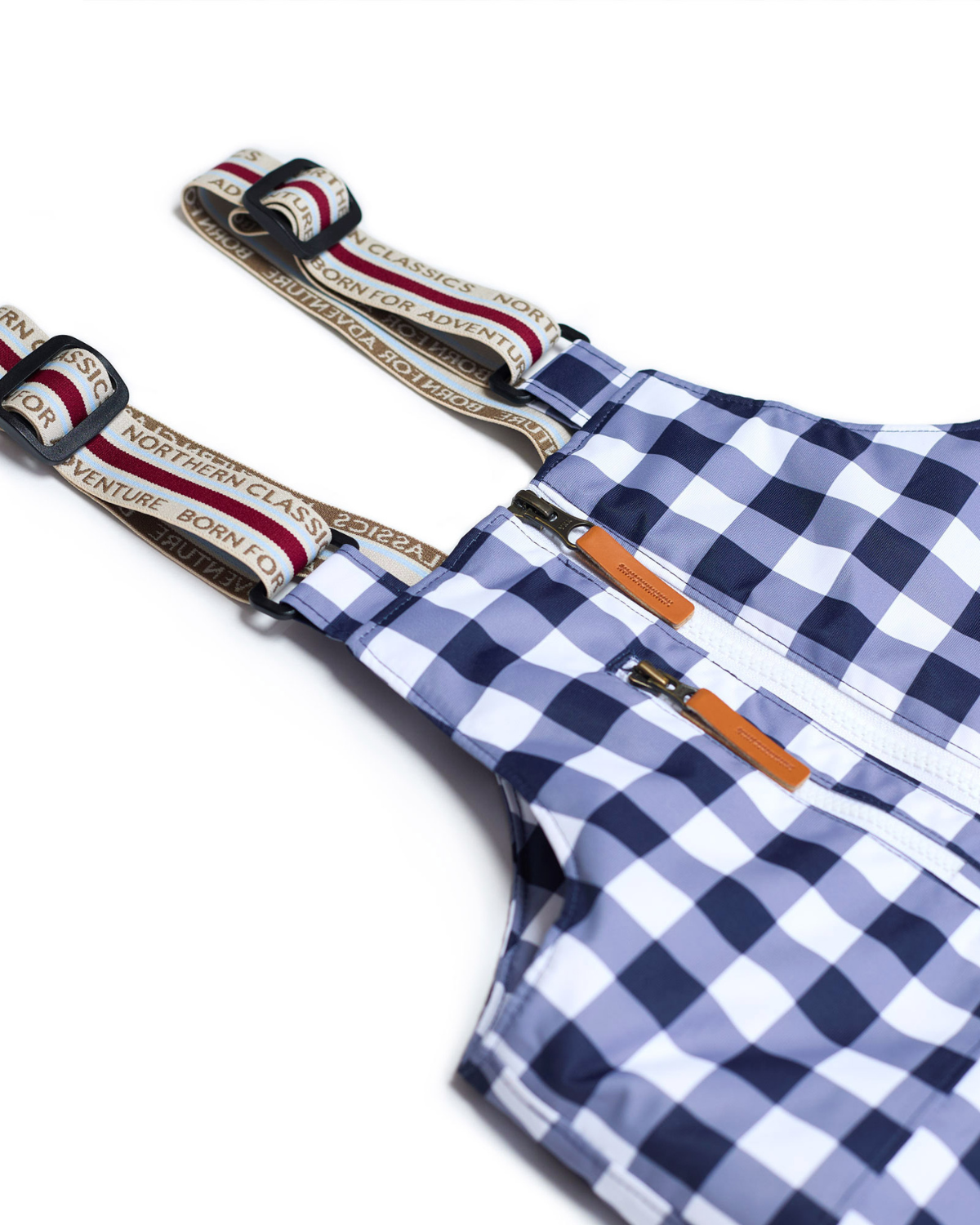 Kids Snow Pant in Navy Gingham