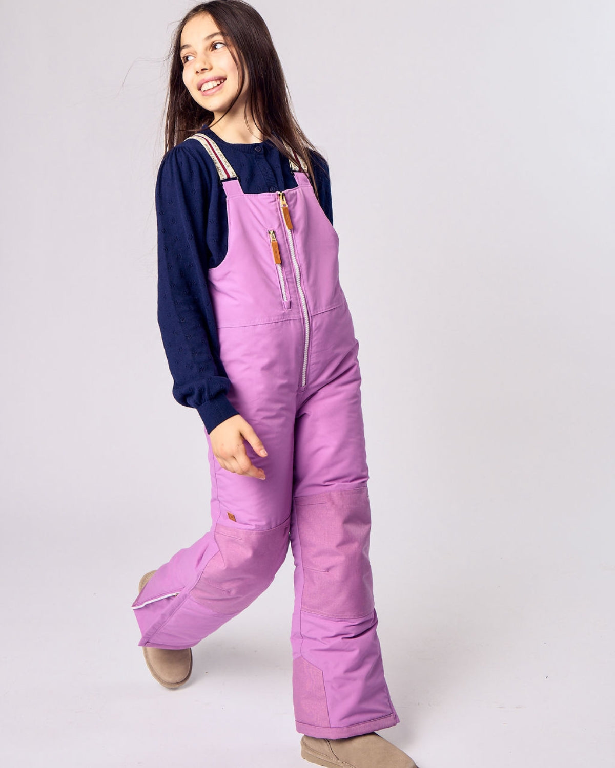 Kids Snow Pant in Pink Lavender