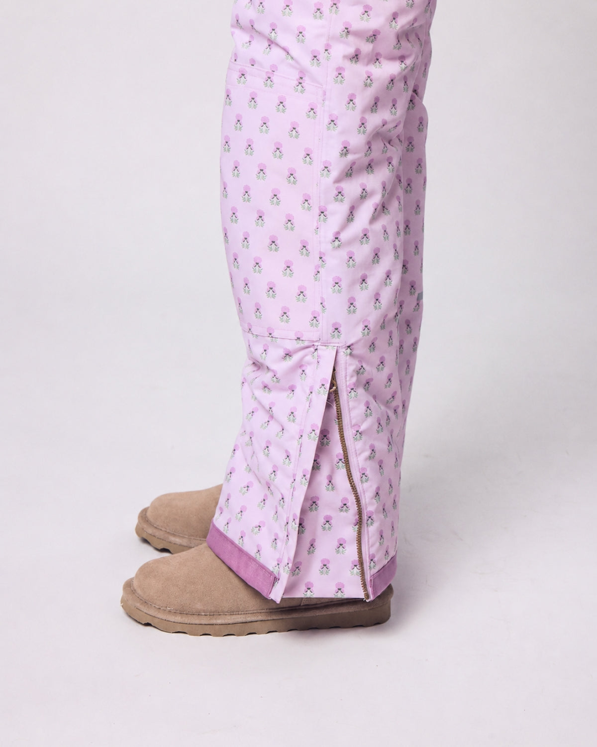 Kids Snow Pant in Pink Marigold