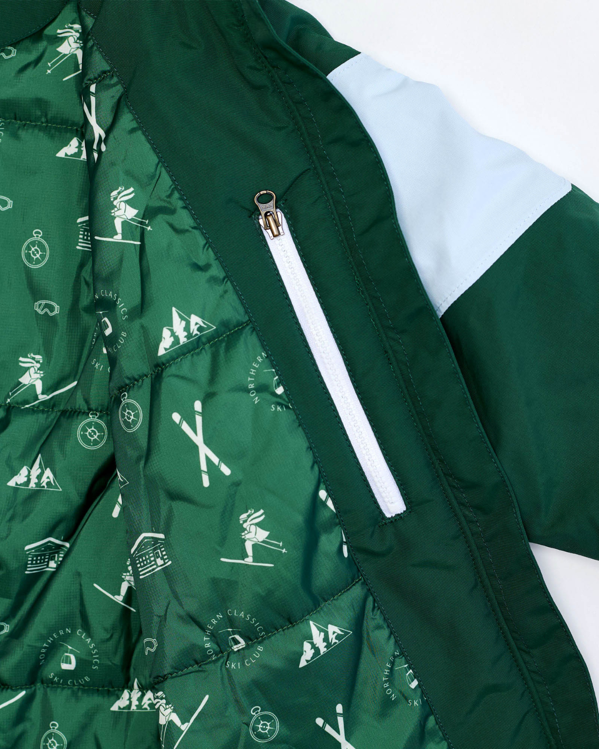 Kids Winter Coat in Ivy Green