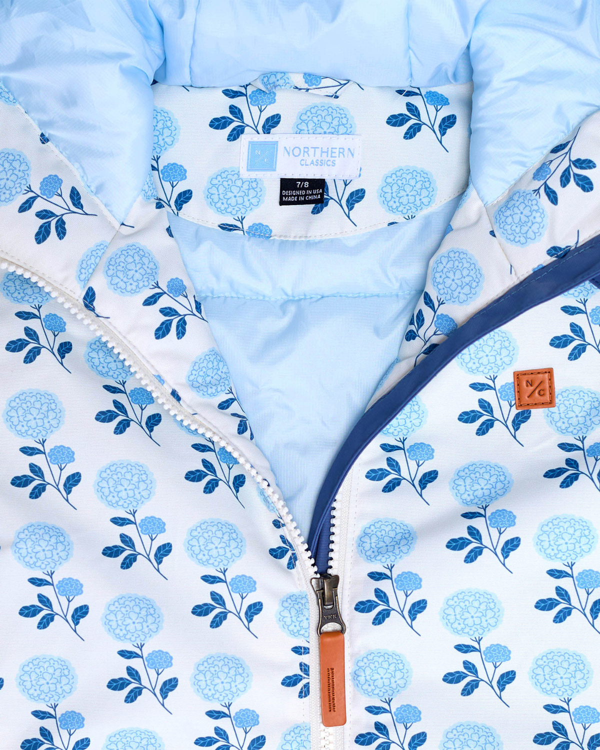 Kids Winter Coat in Hydrangea