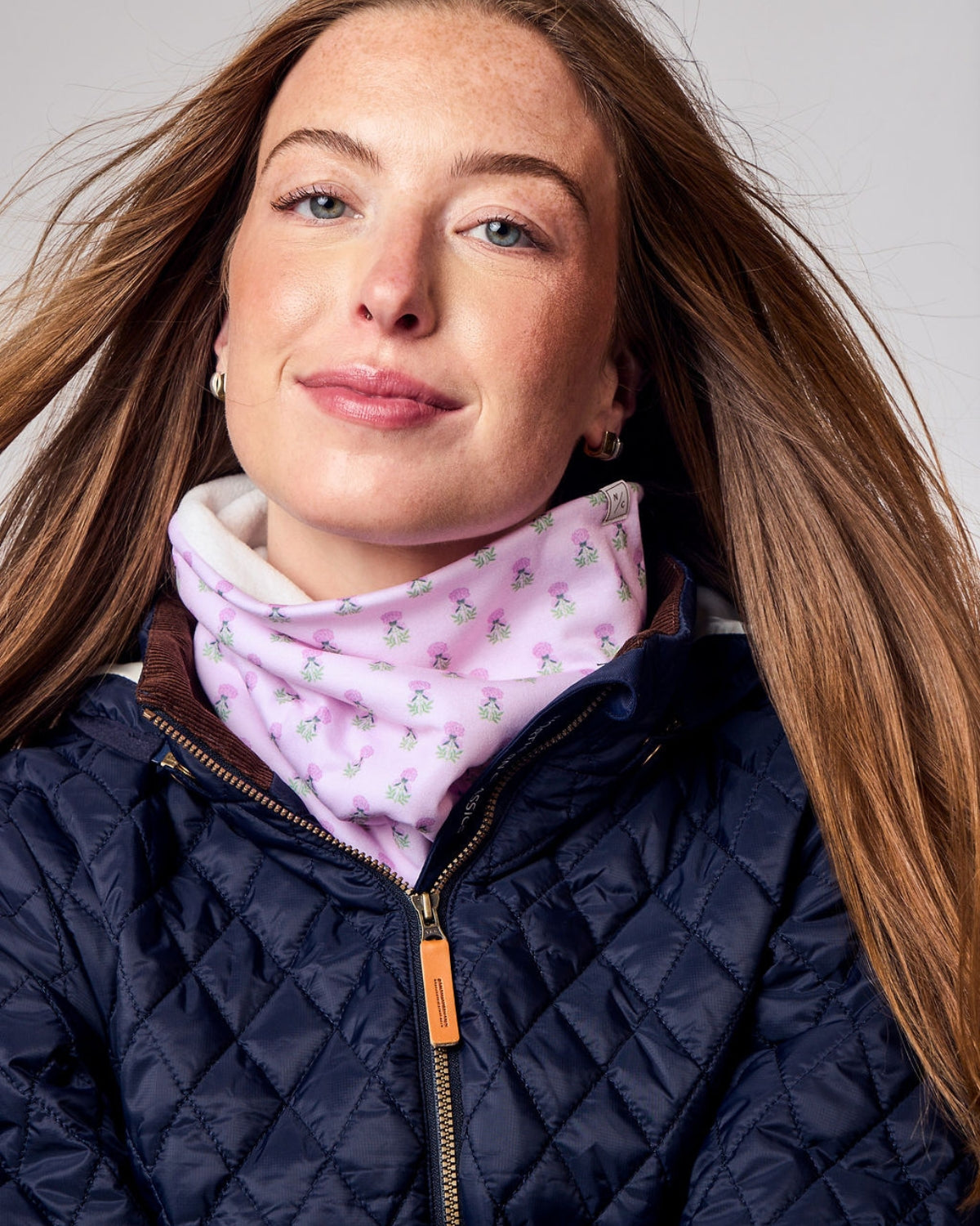 Neck Warmer in Pink Marigold