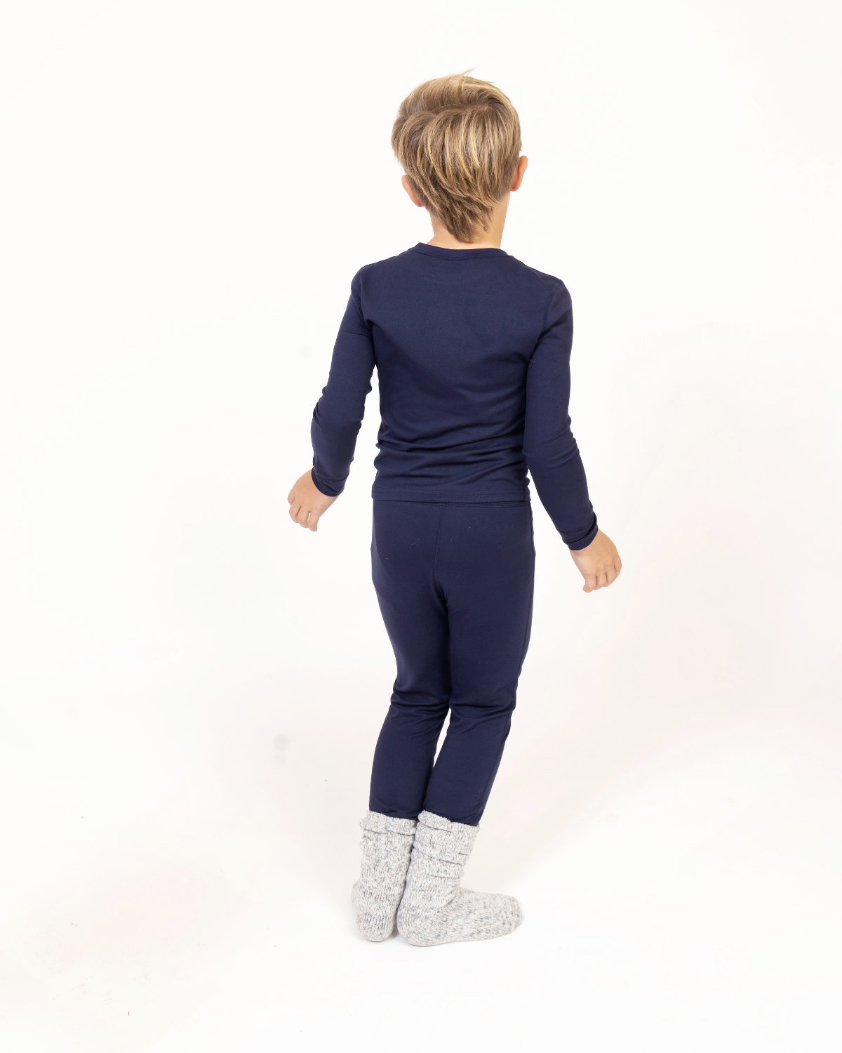 Kids Base Layer Set in Navy Blue