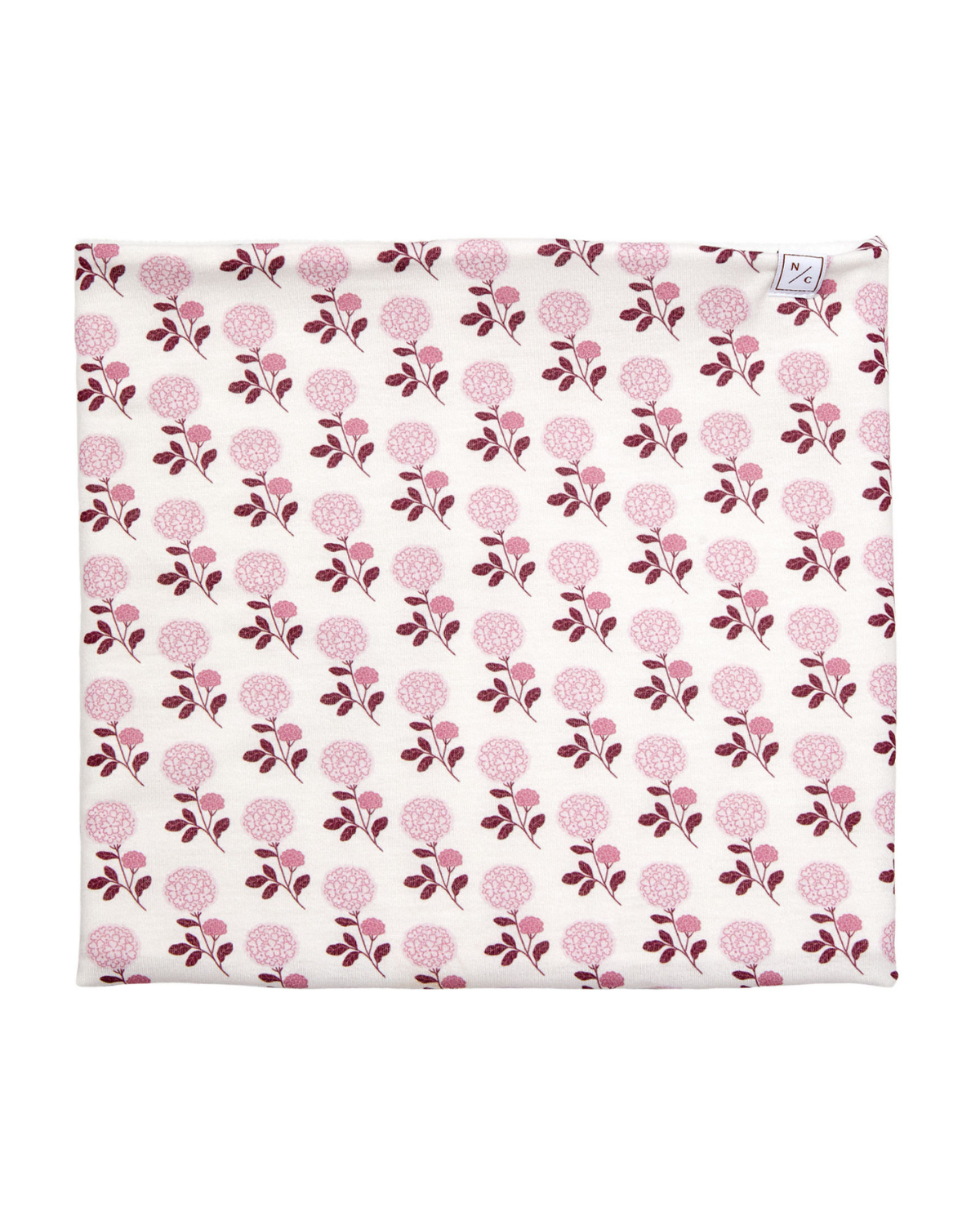 Pink Hydrangea Fleece Lined Neck Warmer