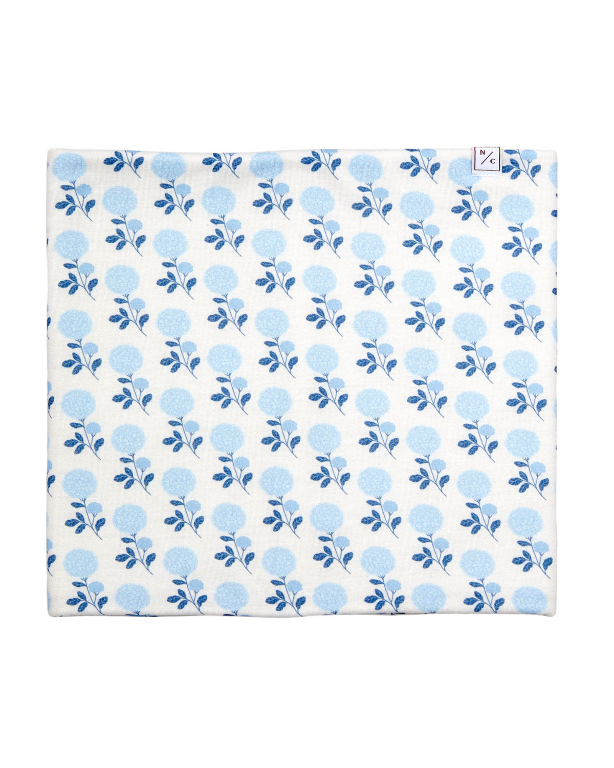 Blue Hydrangea Fleece Lined Neck Warmer