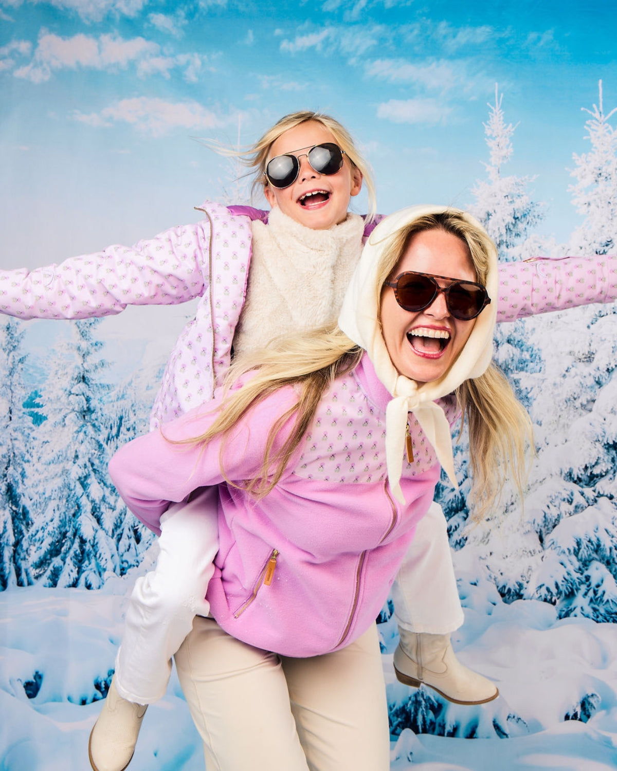 Kids Winter Coat in Pink Marigold