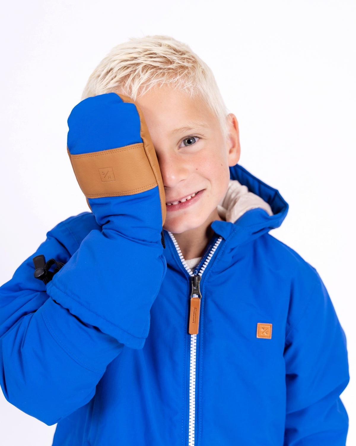 Kids Waterproof Mitten in Varsity Blue
