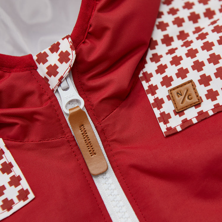 Swiss Cross Coat in Red