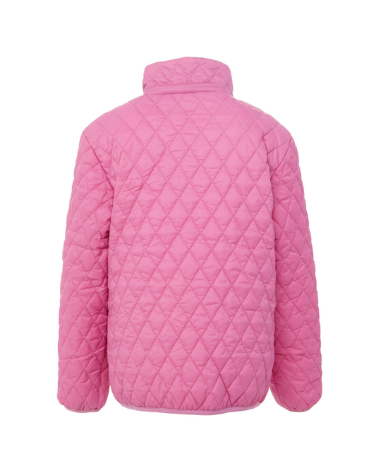 Kids Rose Pink Quilted Puffer Jacket