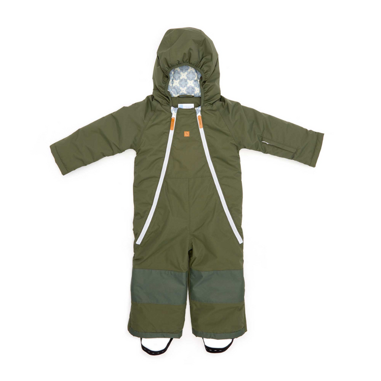 Mosaic Snowsuit in Olive Green