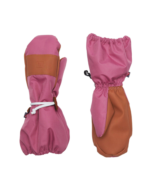Kids Rose Pink Waterproof Ski Mitten