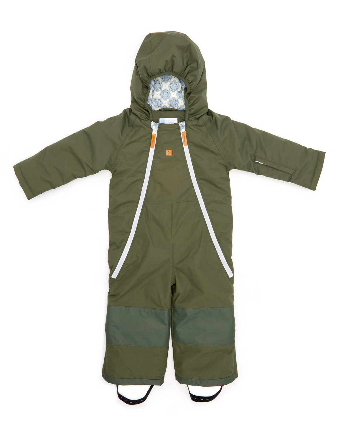 Mosaic Snowsuit in Olive Green