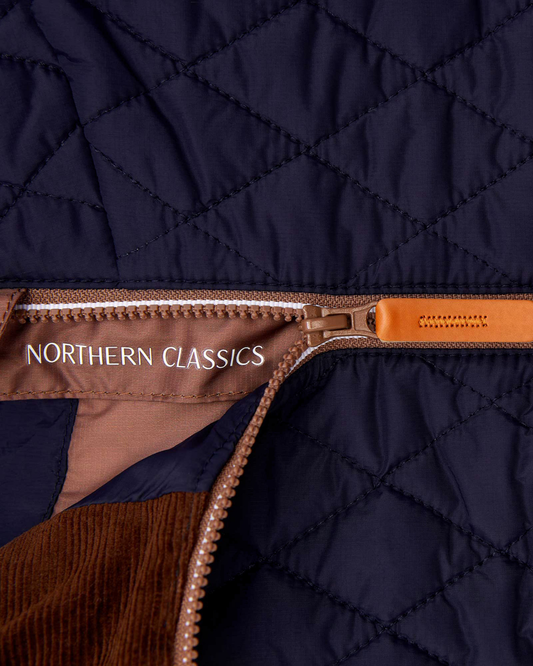 Navy Quilted Puffer Jacket