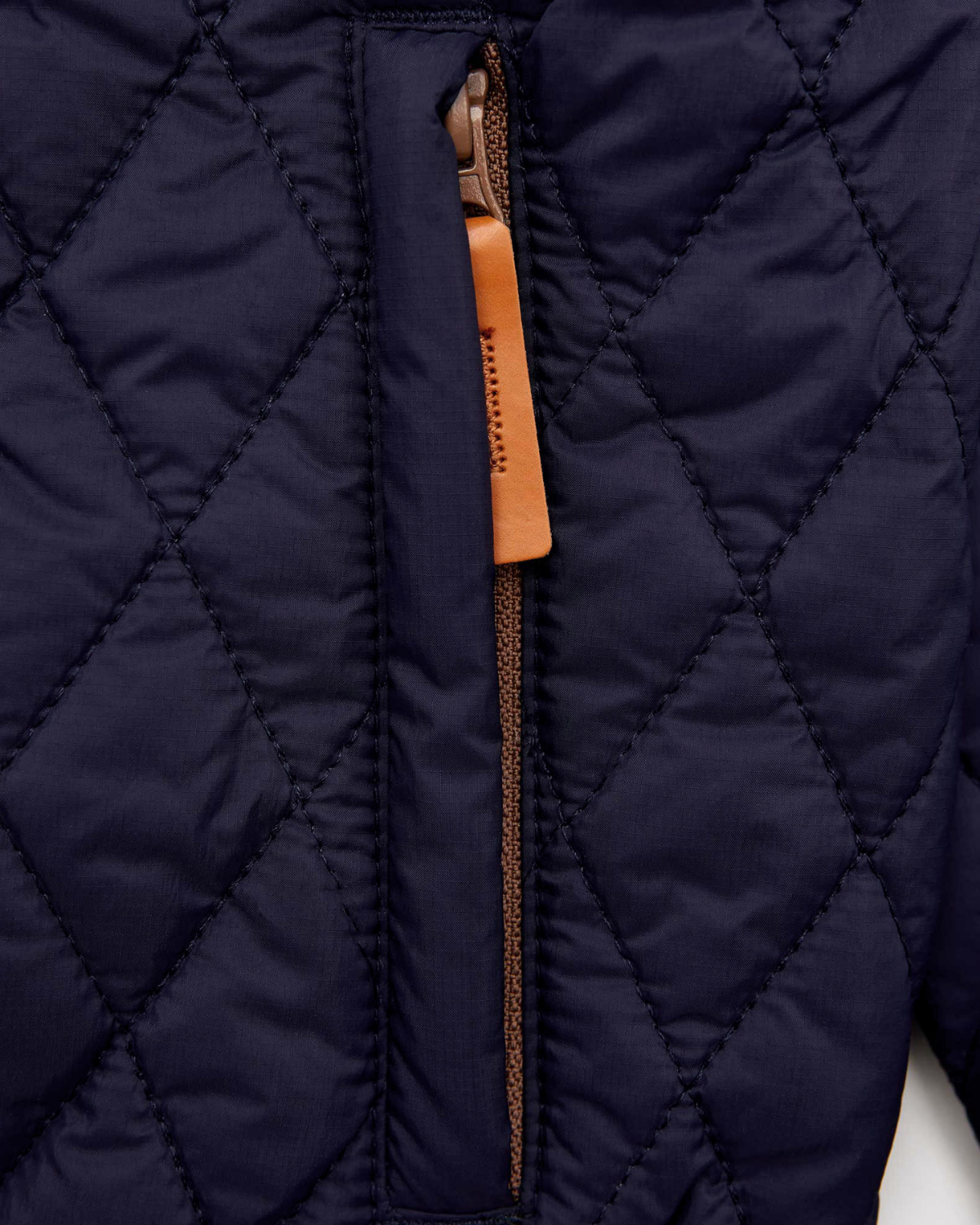 Navy Quilted Puffer Jacket