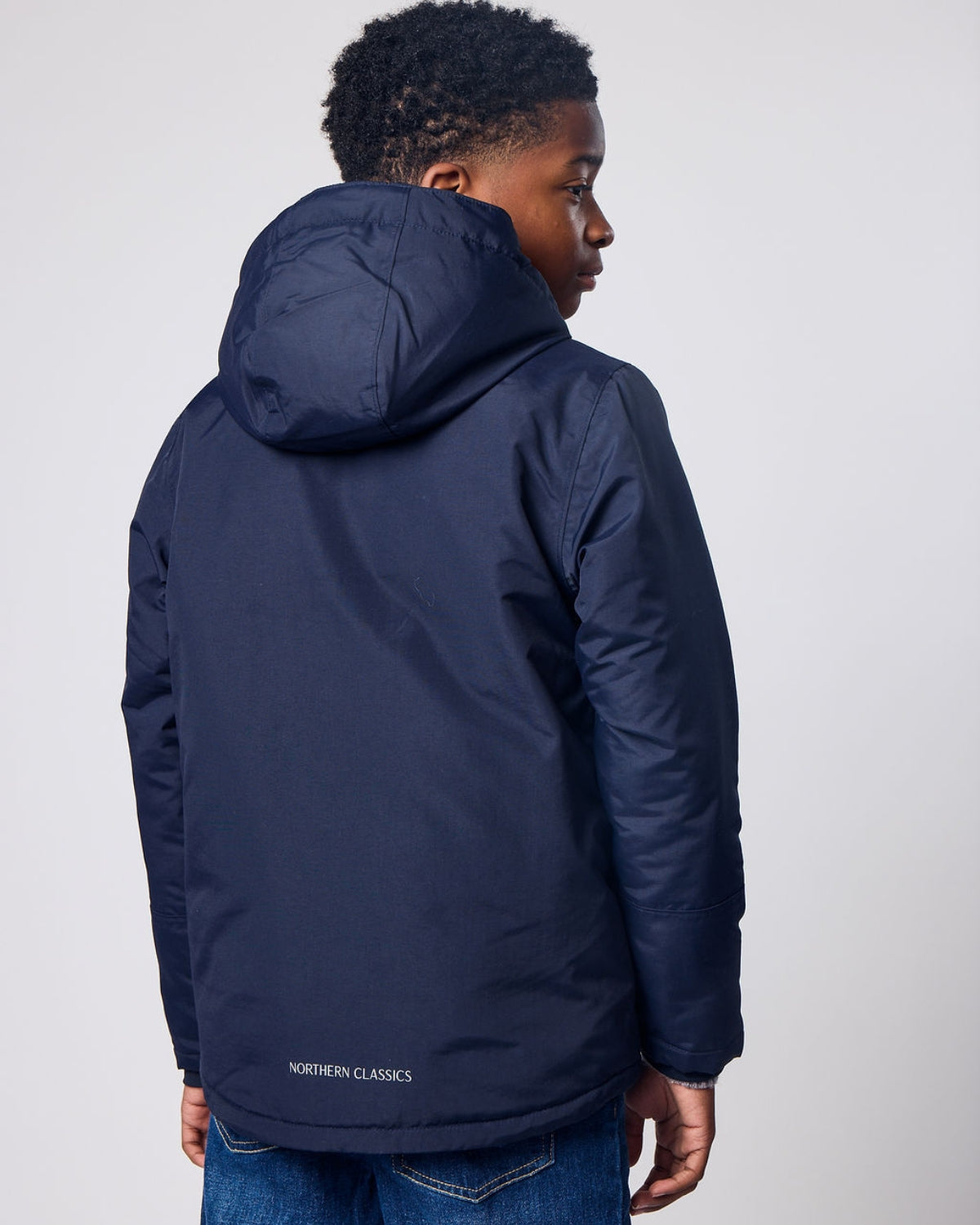 Kids Winter Coat in Navy Blue