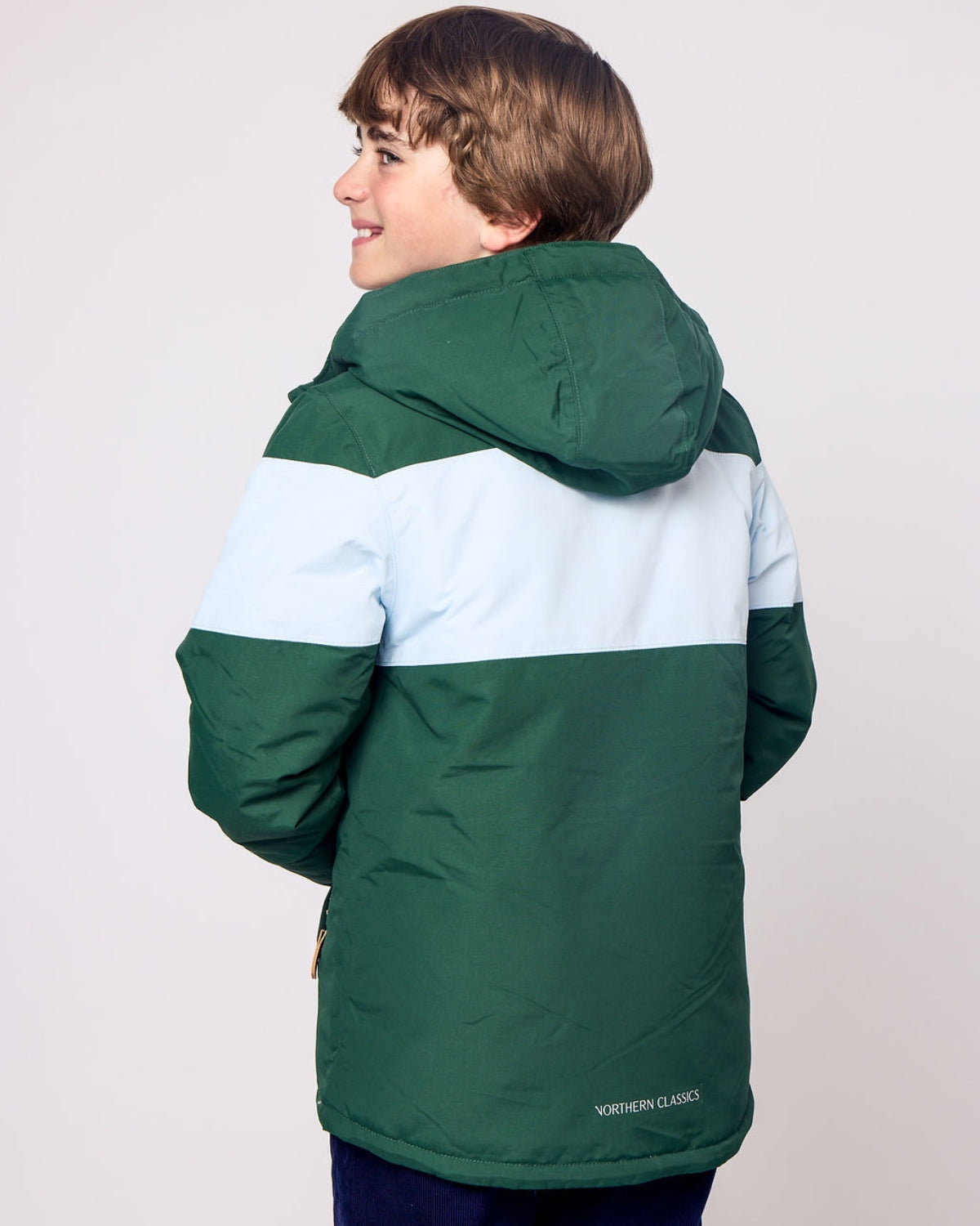 Kids Winter Coat in Ivy Green