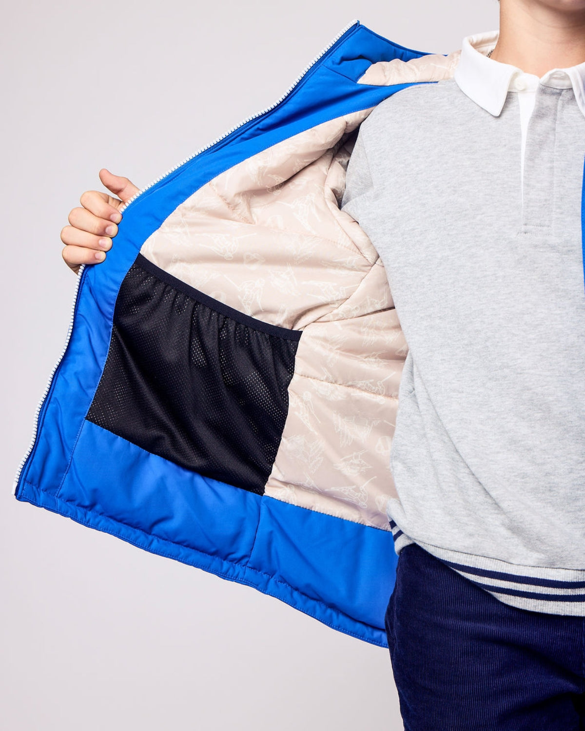 Kids Winter Coat in Varsity Blue
