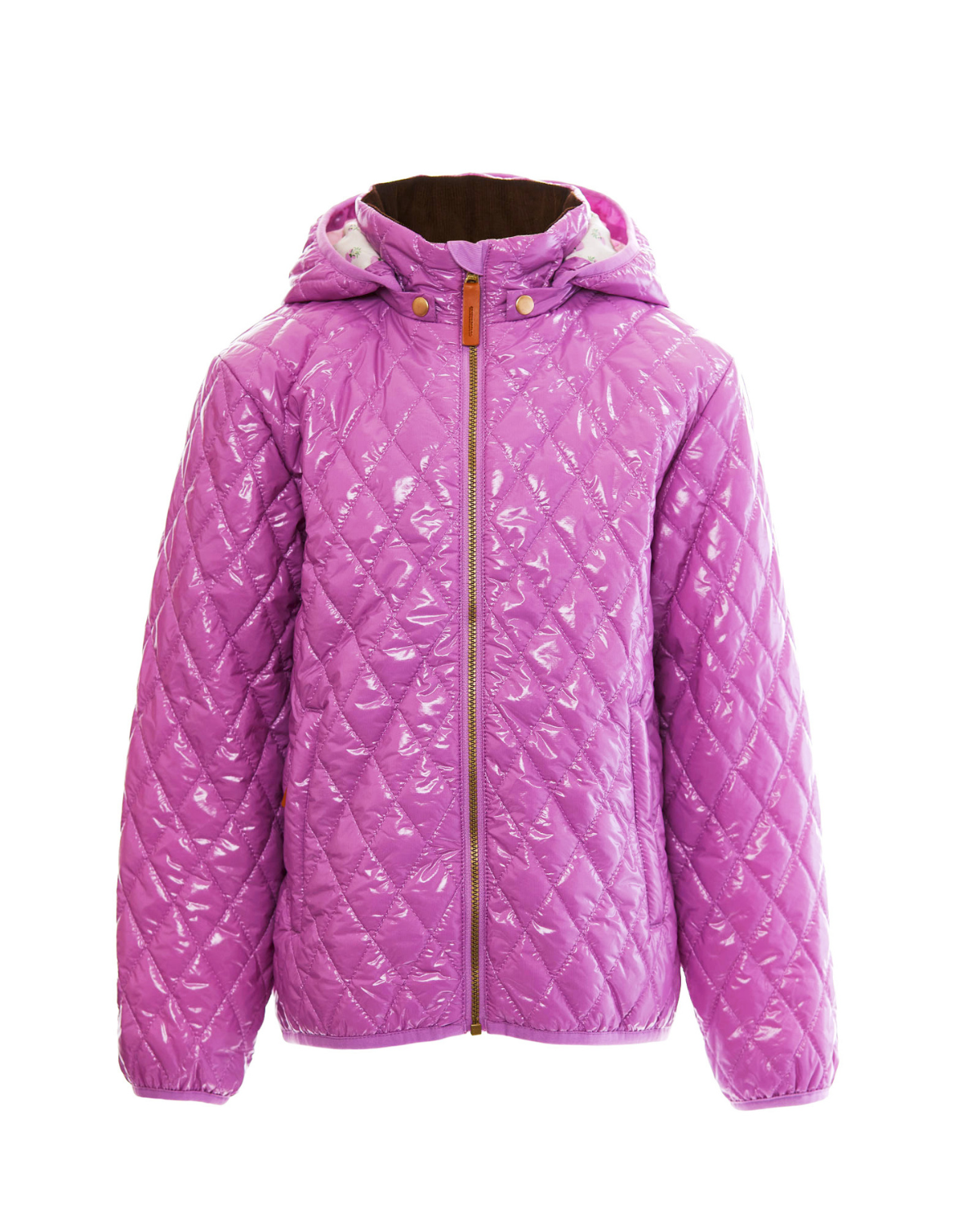Kids Puffer Jacket in Hi-Gloss Pink Lavender