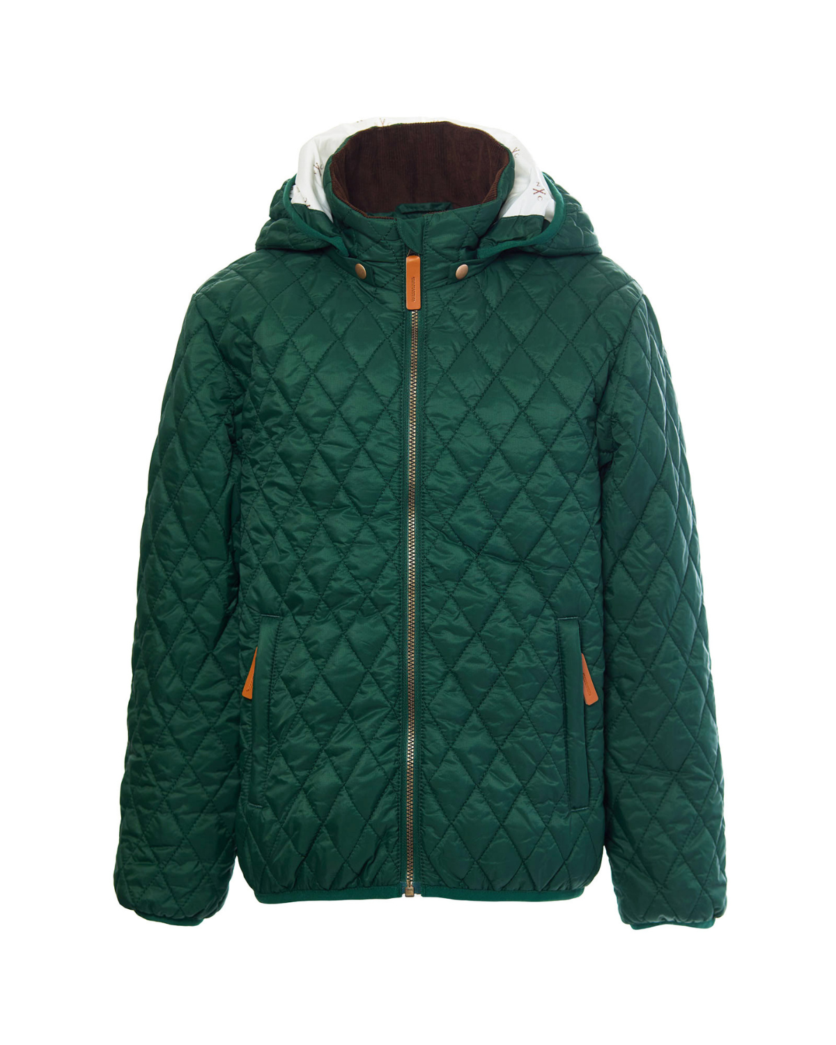 Kids Puffer Jacket in Ivy Green