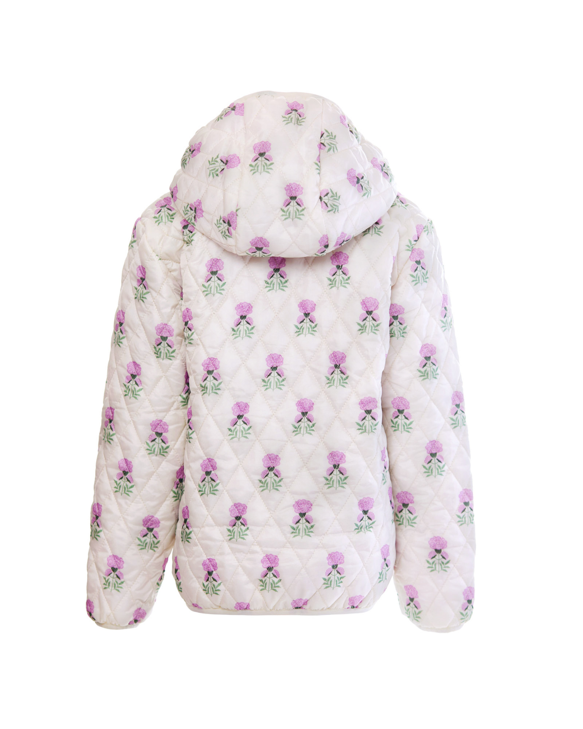 Kids Puffer Jacket in Winter White Marigold