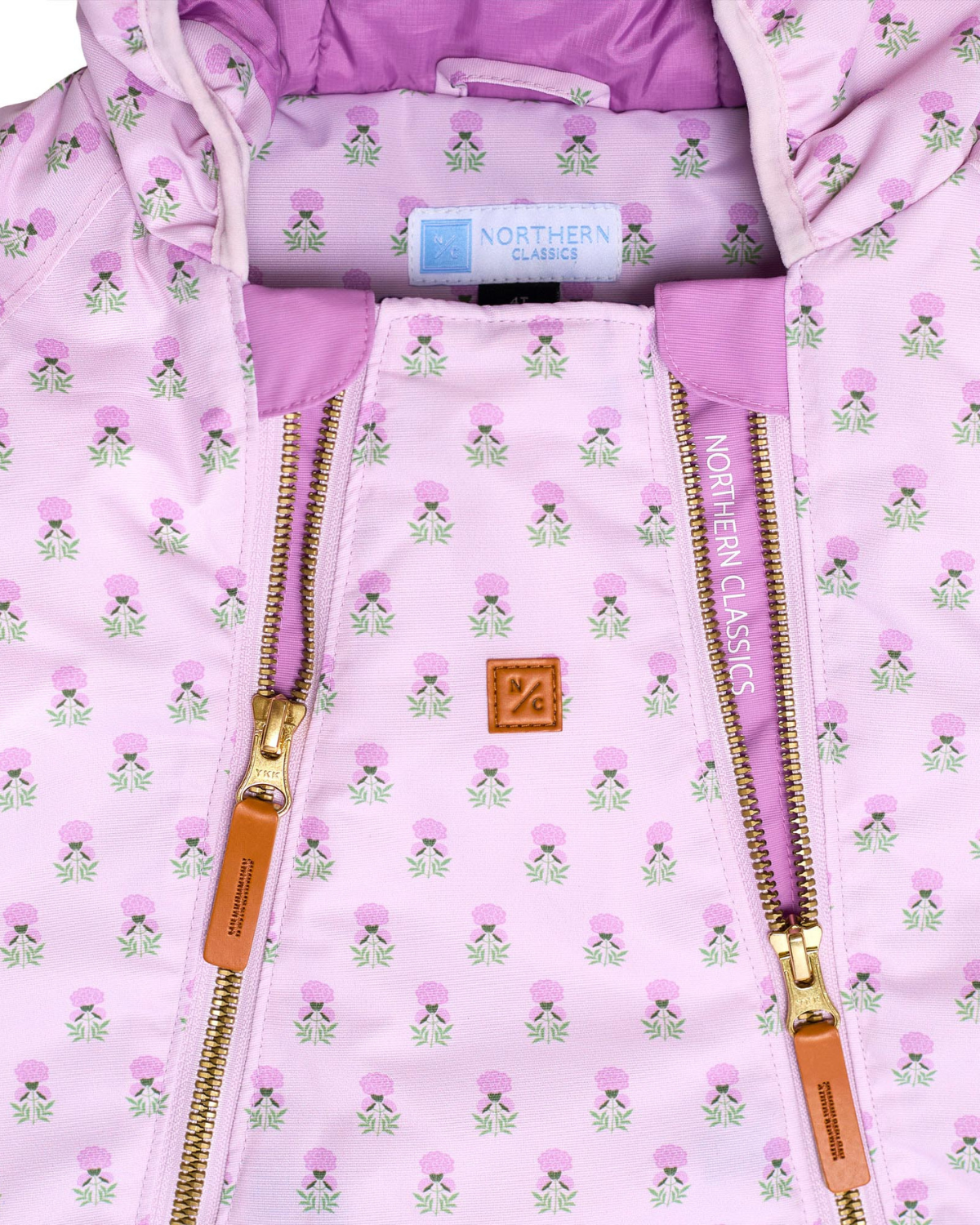 Kids Snowsuit in Pink Marigold