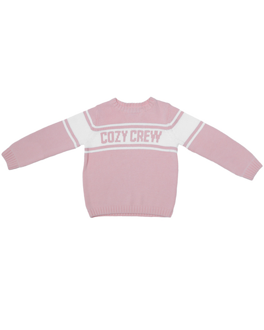 Kids Ballerina Pink Cozy Crew Sweater