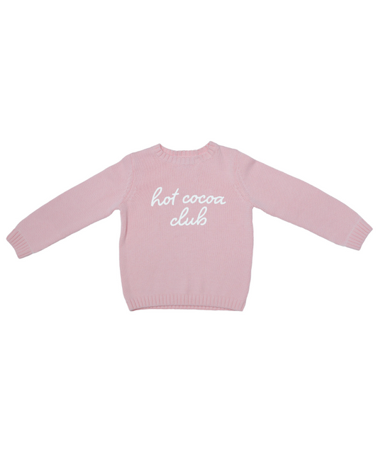 Kids Ballerina Pink Hot Cocoa Club Sweater