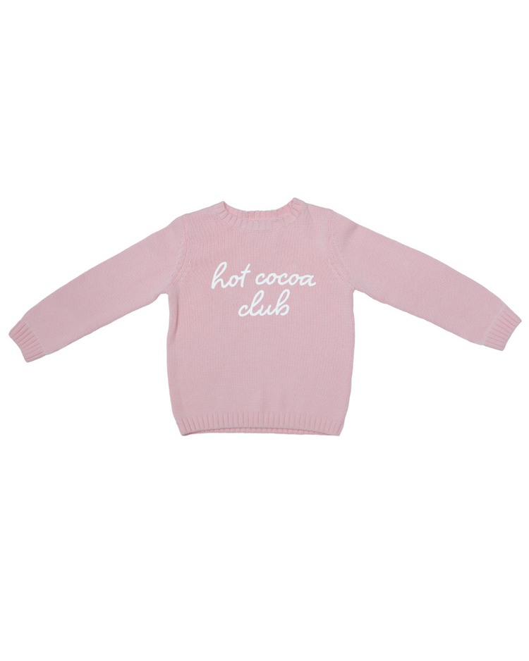 Kids Ballerina Pink Hot Cocoa Club Sweater