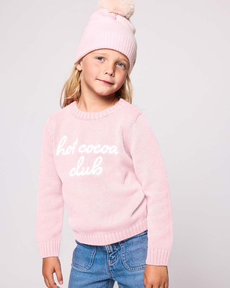 Kids Ballerina Pink Hot Cocoa Club Sweater