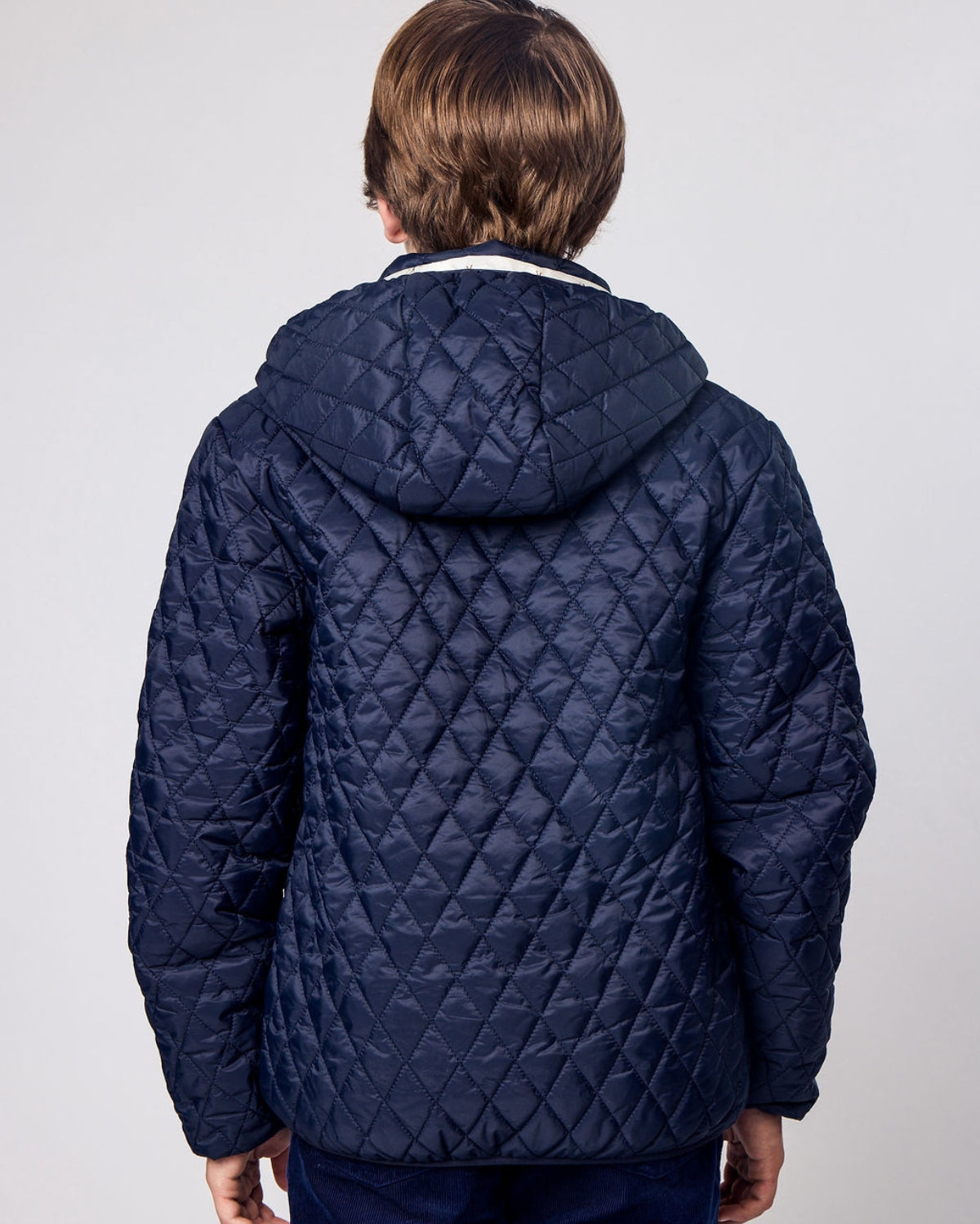 Kids Puffer Jacket in Navy Blue