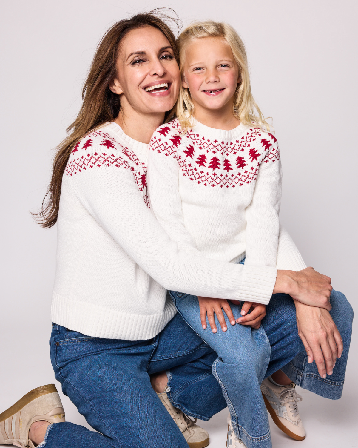 Kids Winter White Fair Isle Sweater