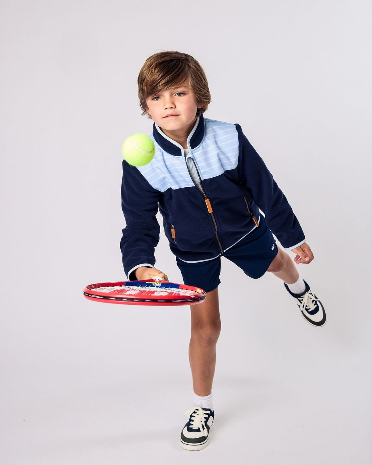 Kids Fleece Jacket in Navy Blue