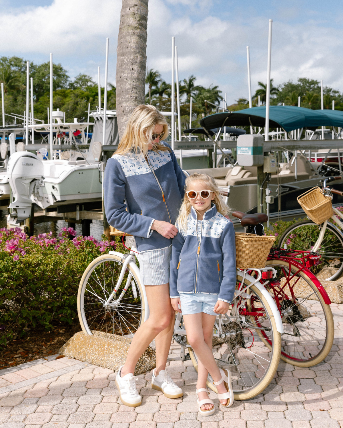Kids Fleece Jacket in Hydrangea