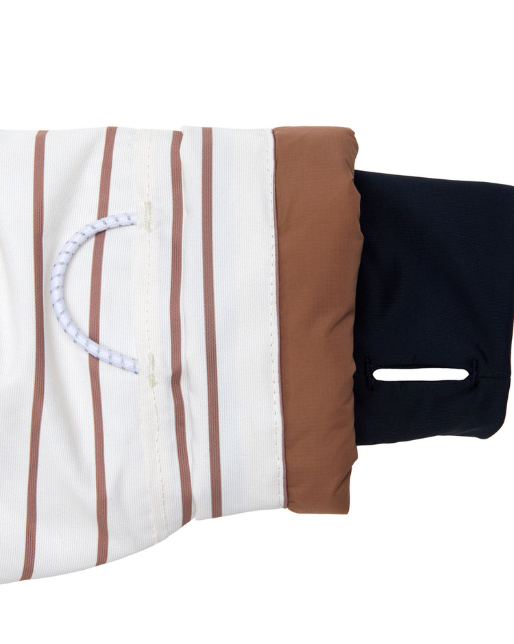 Kids Breton Stripe Winter Coat