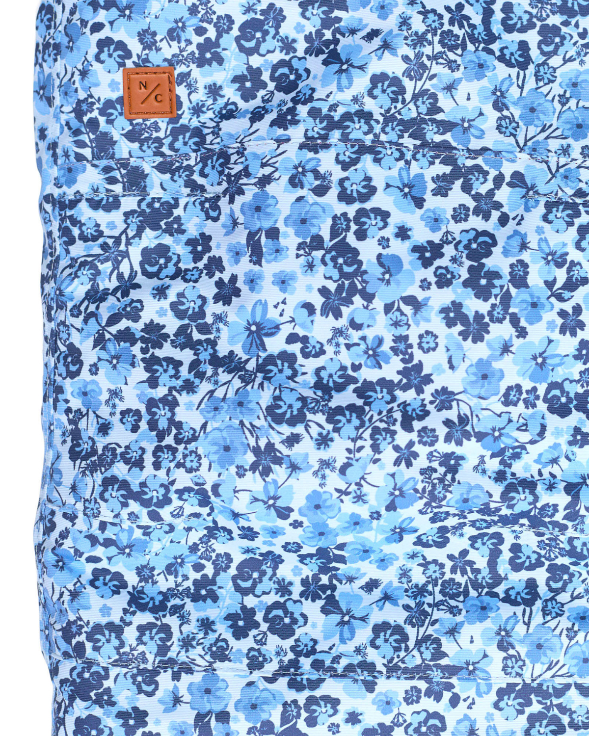 Kids Snow Pant in Blue Ditsy Floral