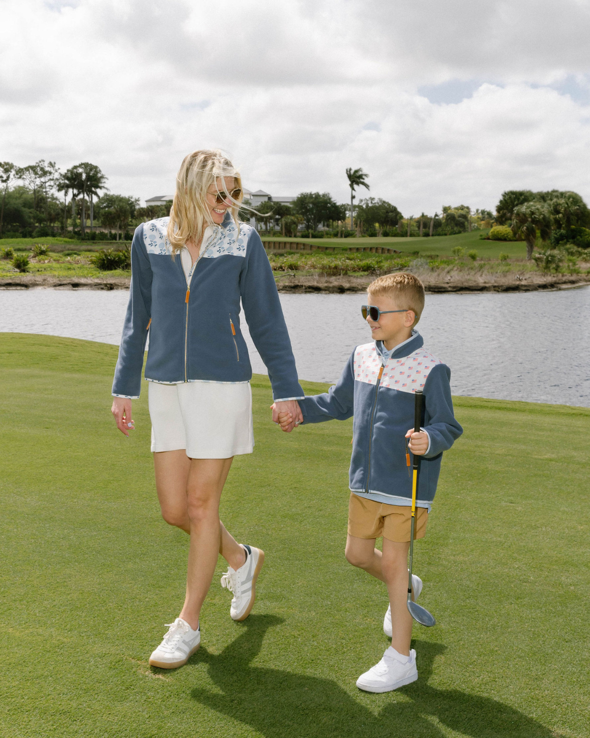 Women's Hydrangea Fleece Jacket