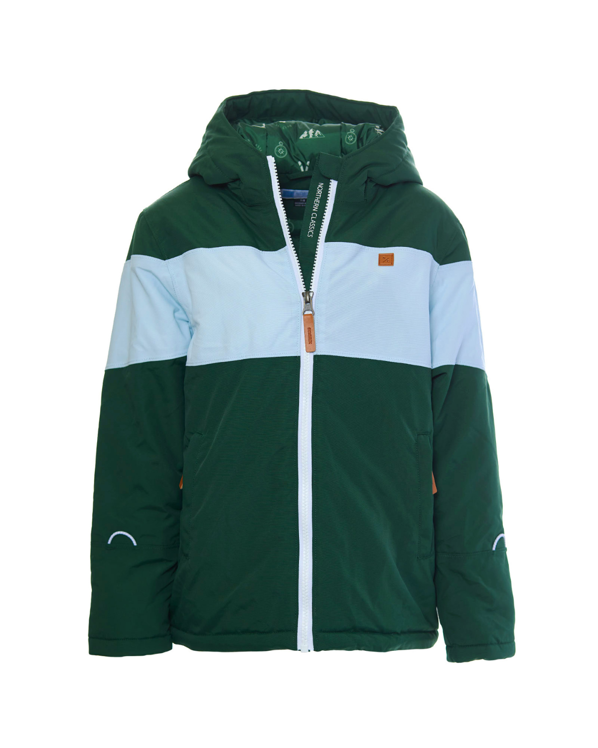 Kids Winter Coat in Ivy Green