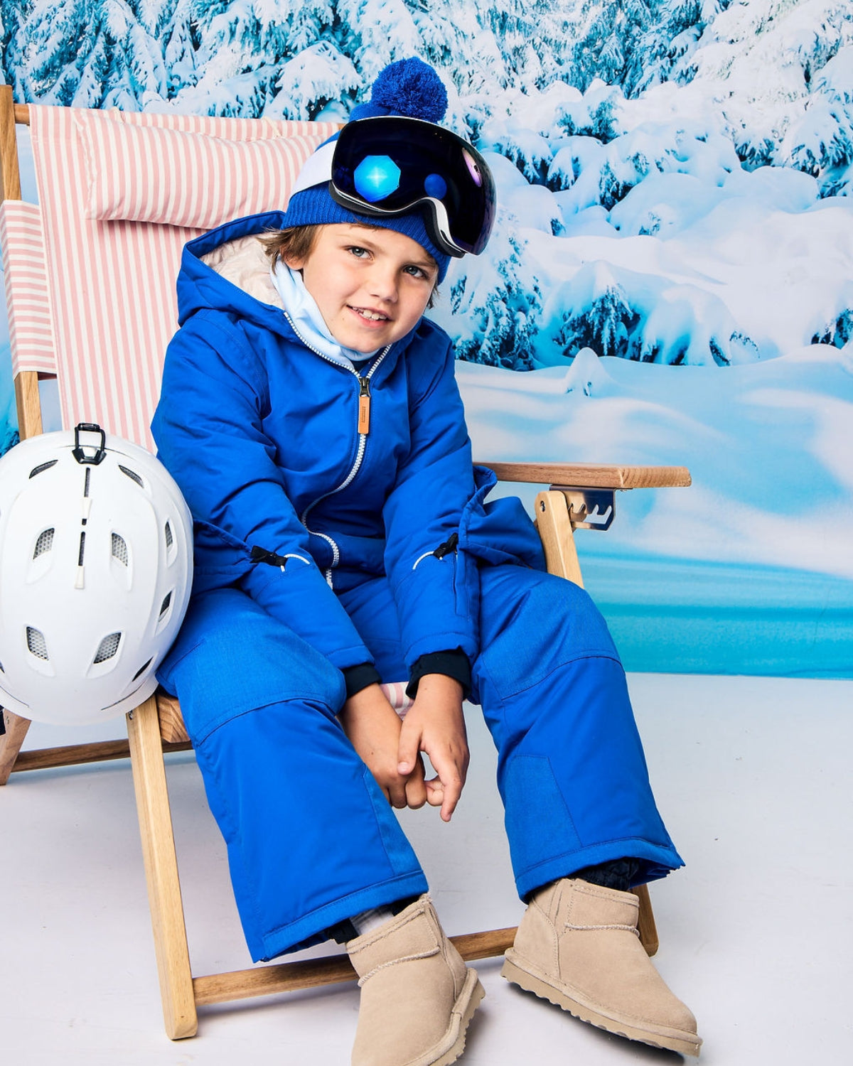 Kids Snow Pant in Varsity Blue