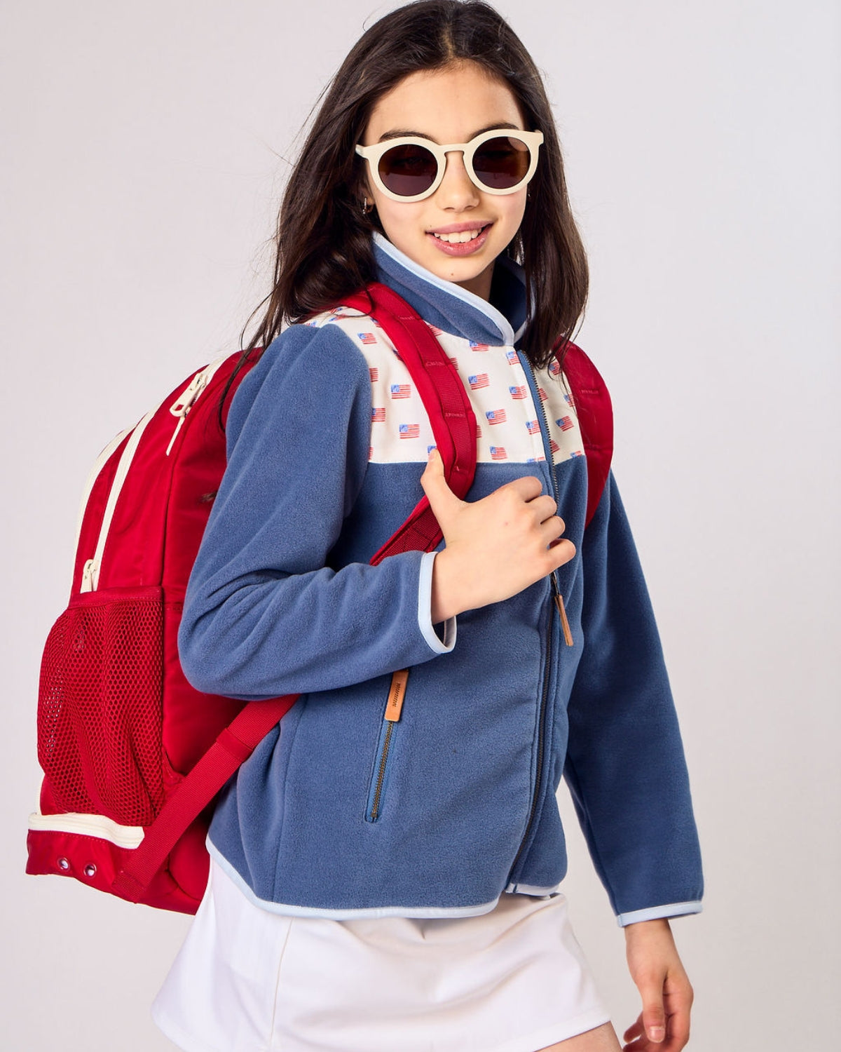 Kids American Flag Fleece Jacket